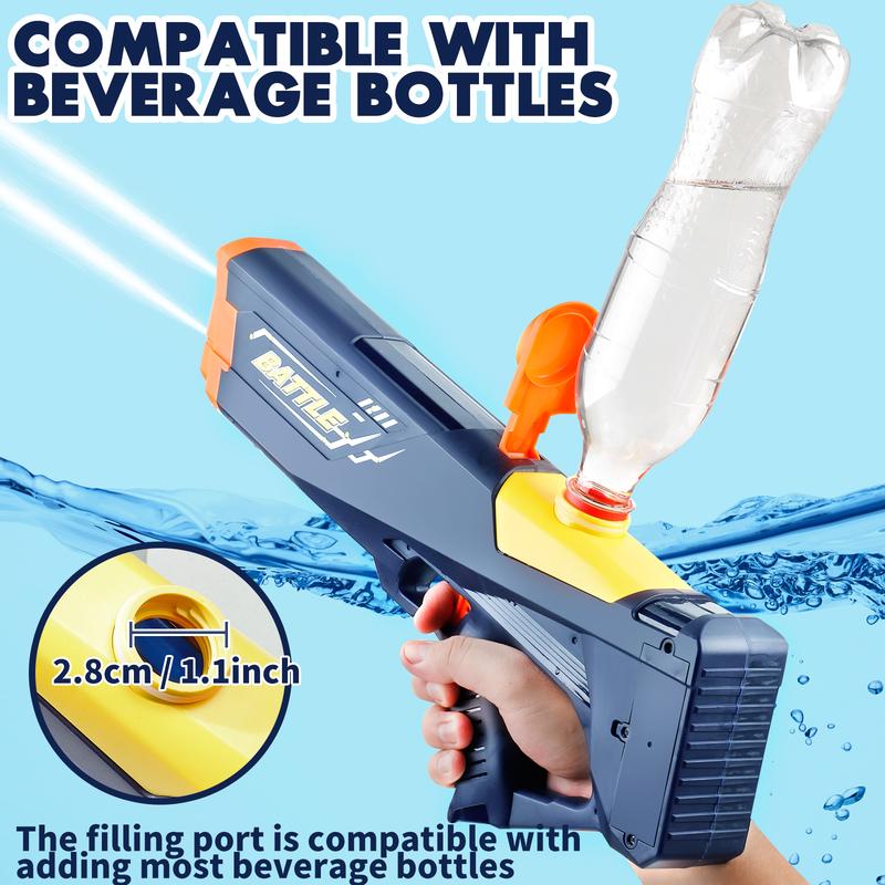 Lighting Water Toy, Water Sprayer, Water Blaster Swimming Pool Toys for Kids Adults Rechargeable  Automatic Water Blaster Waterproof Squirt-Gun