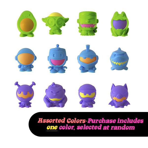 Schylling NeeDoh Dohjees Series 2 - Pop, Swap, and Squeeze Fun Creatures with Teenie NeeDoh Inside - 24 Collectible Characters - One Randomly Selected