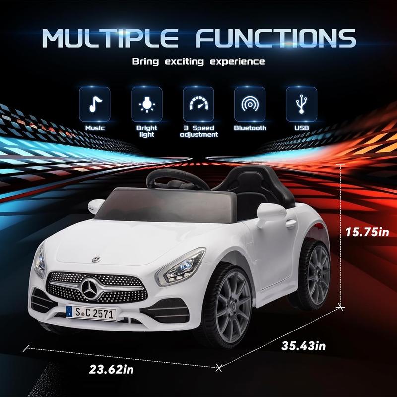 12V Mercedes-Benz CLS 350 Licensed Ride-On Car, Parent Remote, Bluetooth, USB, LED Lights, Four-Wheel Suspension, 2WD – For Kids Ages 2-4 ride-on toy clearance sale boy girl