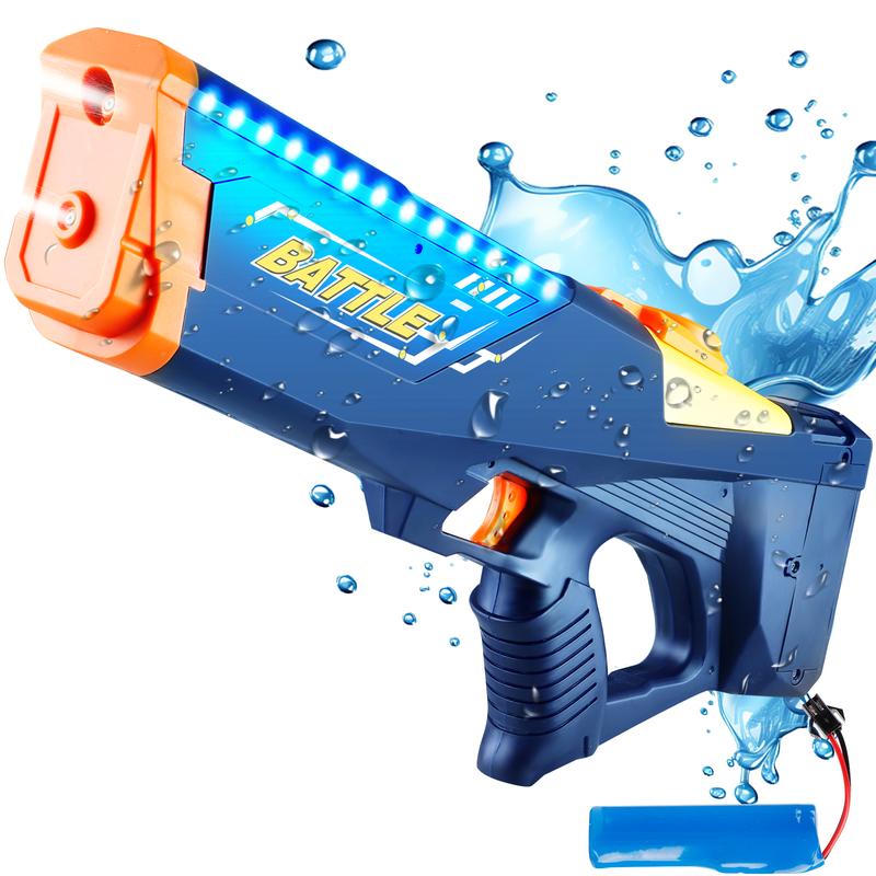 Lighting Water Toy, Water Sprayer, Water Blaster Swimming Pool Toys for Kids Adults Rechargeable  Automatic Water Blaster Waterproof Squirt-Gun