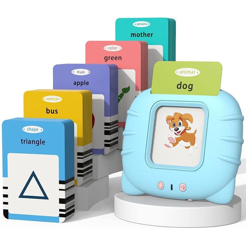 1 Piece Early Education Learning Device with 112pcs English Card, Flash Card Talking Toy