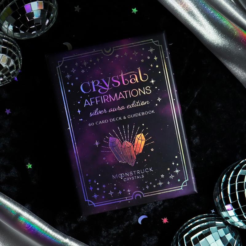 DISCOUNTED SILVER Crystal Affirmations Card Deck (READ DESCRIPTION)