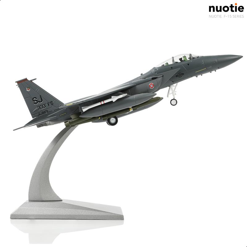 Classic American Eagle F-15E Twin-Engine Fighter Pre-Build Model Kits 1:100 Aircraft Alloy Diecast Airplane Military Display Model Aircraft for Collection or Gift