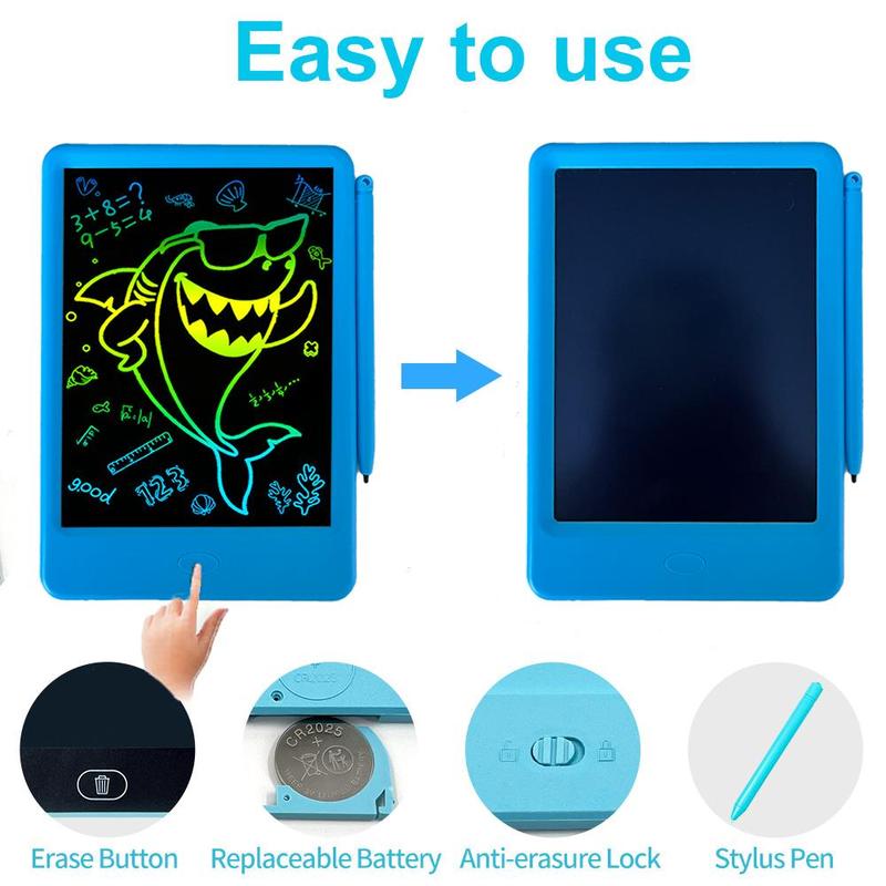 10 Inch LCD Writing Board, 1 Count Reusable Drawing Board, Birthday Gift for Teenager, Improving Teenager's Focus and Painting Ability, Christmas Gift