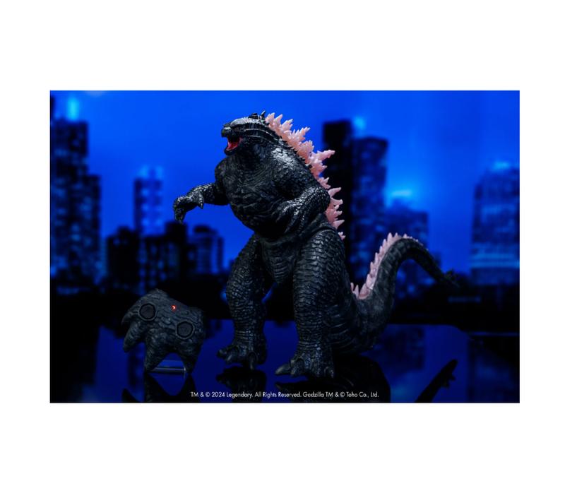 Jada Toys Godzilla X Kong: Heat-Ray Breath Godzilla Remote Control Figure Lights & Sounds, Atomic Breath, Tail Whip Action 2 Feet Long Ages 8+