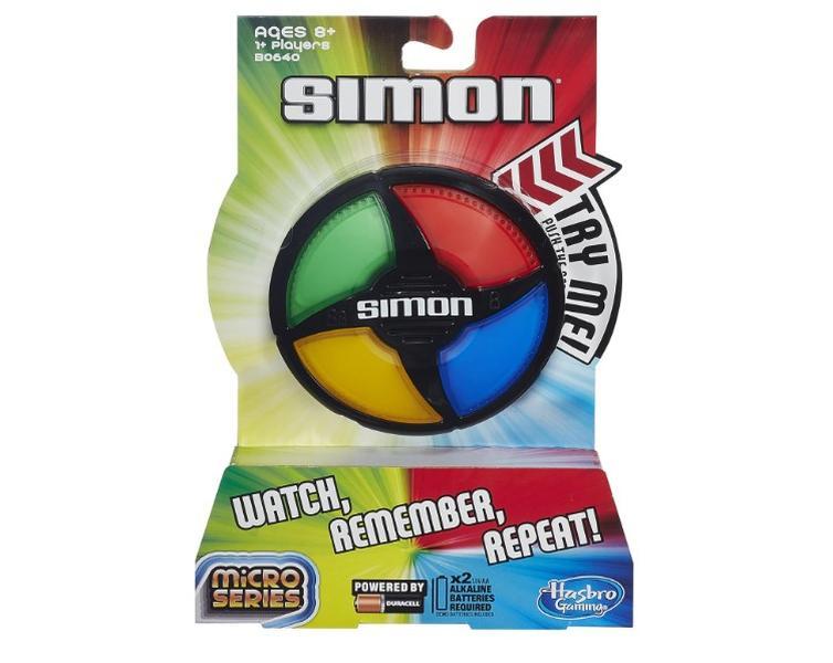 Hasbro Gaming Simon Micro Series Game Take on the challenge of Simon Micro Series Game from Hasbro Gaming! This compact game is perfect for on-the-go entertainment.