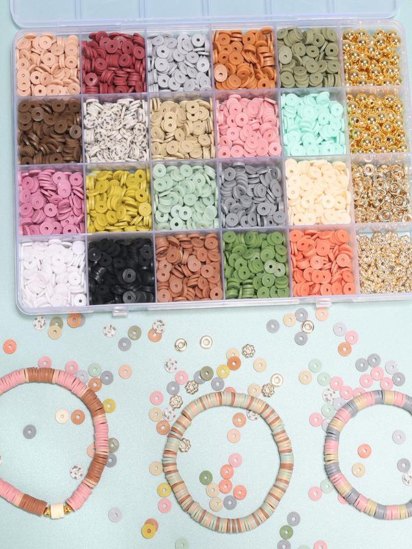 Random Color Clay Letter Bead (1 Box), Boho Style Letter Bead for Women & Girls, Diy Jewelry Making Kit for Bracelet Necklace Making for Birthday Gift