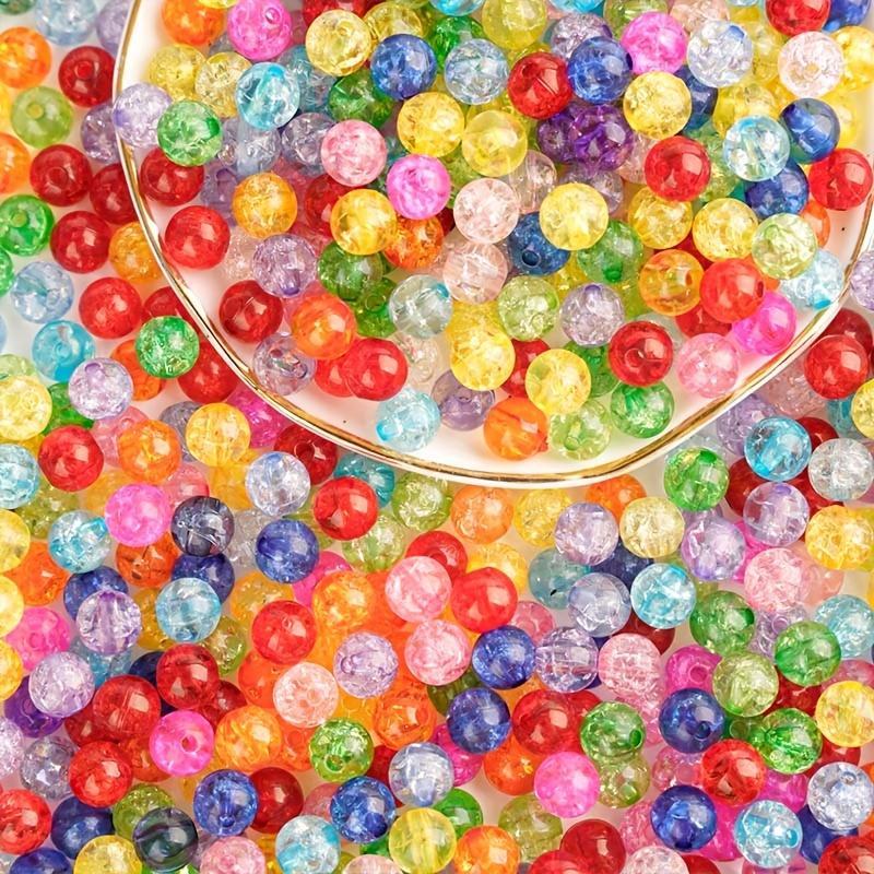 30 50 100pcs Colorful Pony Beads, Vibrant Multi-colored Craft Beads for Bracelets, Hair Braids, and More!