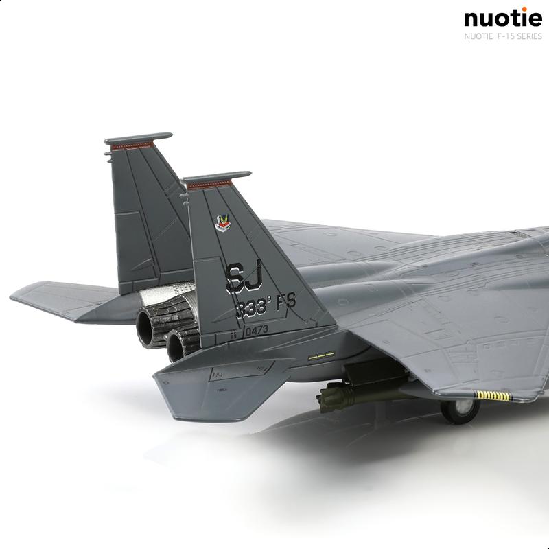 Classic American Eagle F-15E Twin-Engine Fighter Pre-Build Model Kits 1:100 Aircraft Alloy Diecast Airplane Military Display Model Aircraft for Collection or Gift