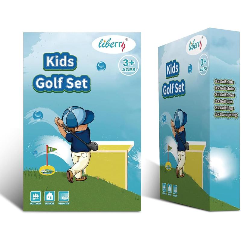 Liberry Kids Golf Club Set, Retractable Toy Golf Clubs for Toddlers, Mini Golf Set for Children Age 3 4 5 Years Old