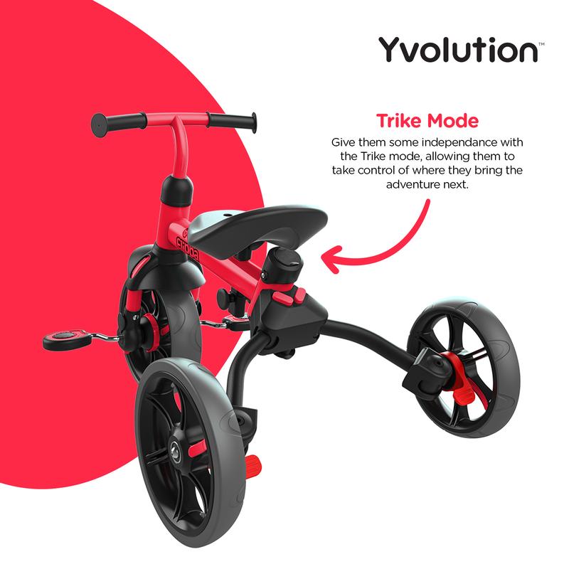 Yvolution Flippa Kids Bike: 2 - in - 1 Trike and Balance Bike for Children