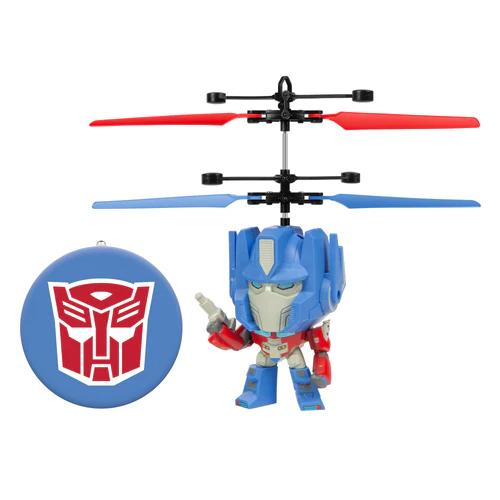 Transformers Bumble Bee & Optimus Prime Big Head Figure Sensor Flying Helicopter