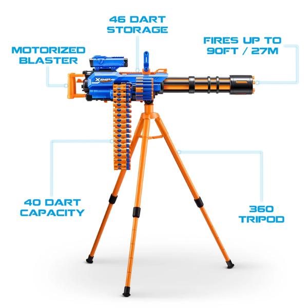 Insanity Motorized Rage Fire (72 Darts), Air Pocket Technology, Outdoor blaster by ZURU, Ages 8+