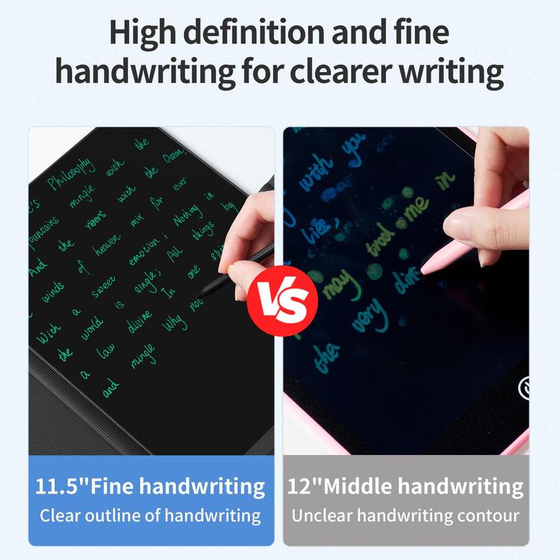 11.5 Inch Full Screen Handwriting Board with Magnetic Control Induction Handwriting Pen & Spare Battery & Protective Cover, LCD Screen Portable Writing Tablet, Professional Education Devices for Learning & Office Use