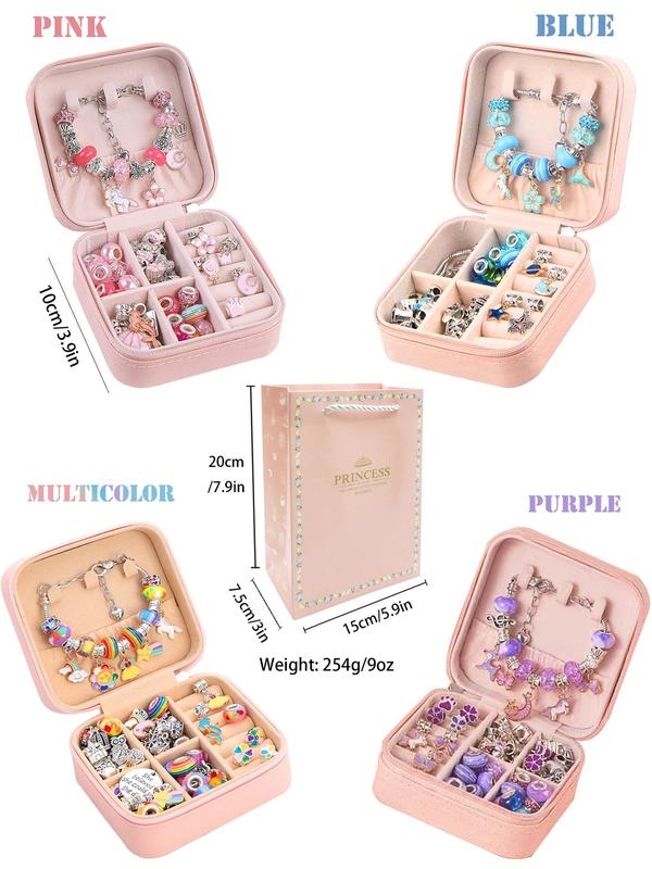 Princess Themed Beads & Charms & Accessories Set, Jewelry Making Kit for Bracelet Necklace Earrings, DIY Jewelry Making Supplies for Teenager