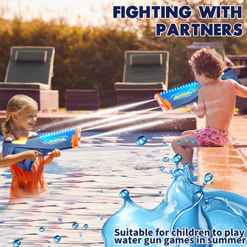 Lighting Water Toy, Water Sprayer, Water Blaster Swimming Pool Toys for Kids Adults Rechargeable  Automatic Water Blaster Waterproof Squirt-Gun