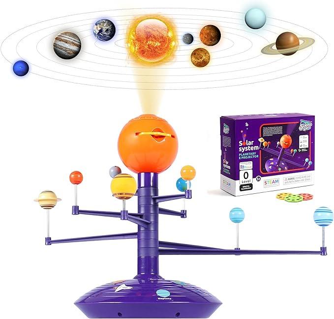 Solar System Model Kit for Kids - 8 Planets for Kids Solar System Toys 3-5, Talking Solar System Project Kit