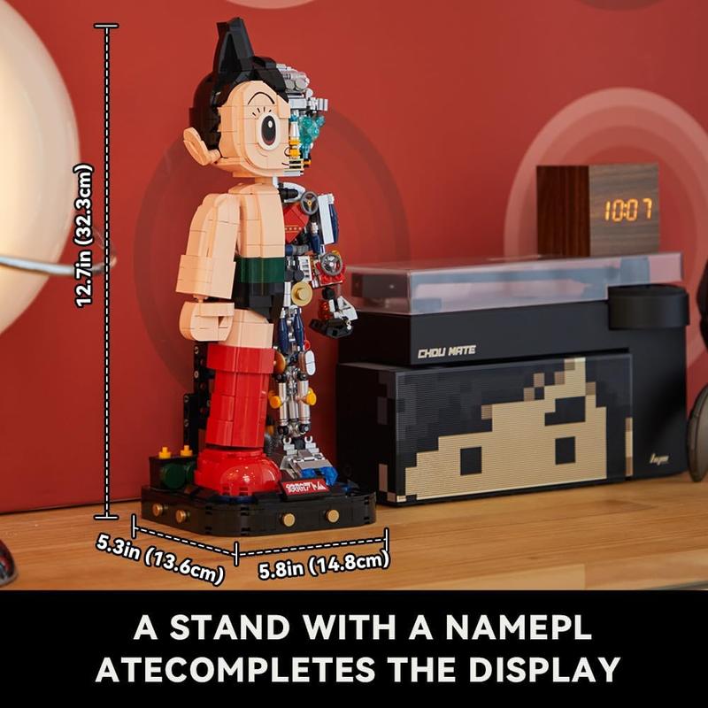 PANTASY Astro Boy (Light Kit Edition) Building Kit, Cool Building Sets for Adults, Creative Collectible Build-and-Display Model for Home or Office, Birthday Present for Teens, Thanksgiving (1258Pieces) (86203HY-LIGHT)