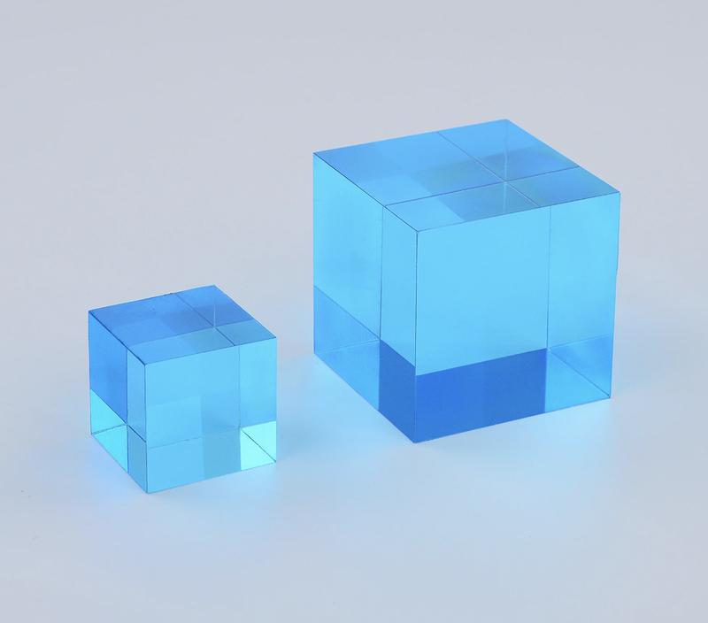 CMY Cubes - The C, M, Y Cubes - Hue Cubes - Optical Color Cube - Diamond Polished - Teaches Subtractive Color Mixing - Educational, Scientific, Physics & Kinetic Art Desk Toy