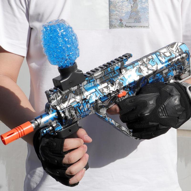 Electric Water Ball Shooting Toys, Automatic Splat Shooting Toys, Outdoor Game Toys for Ages 14+ and Adults, Outdoor Water Toy, Eco-friendly Toy Gift,  Happy Blasters