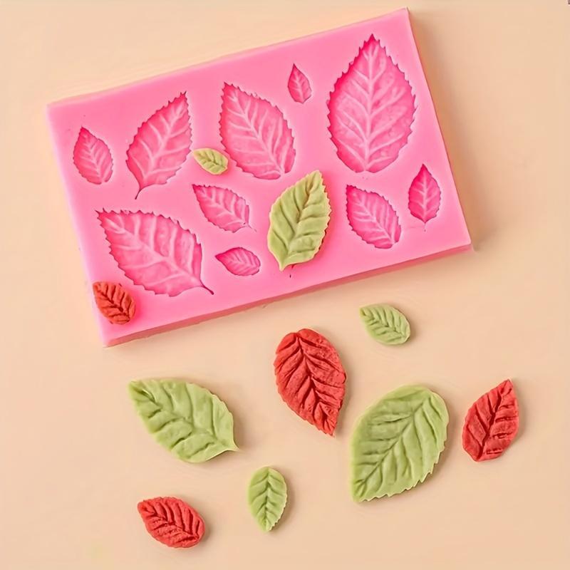 Leaf Shaped Silicone Mold, Multifunctional Leaf Shaped Silicone Mold, DIY Silicone Mold For Candle Soap Making