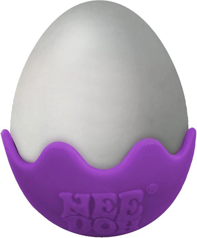 NeeDoh Magic Color Egg - Easter Squeeze Toy - Assorted Colors - Ages 3 to Adult (Pack of 1)