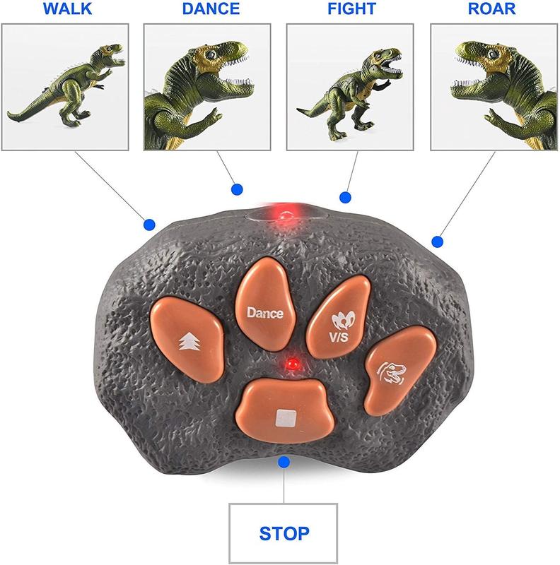 Christmas Gift Big T rex Dinosaur Toy with Light and Realistic Roaring Sound, Walking & Dancing Dinosaur Toy, Electronic Steam Toy, Birthday Gift Christmas New Year Gift