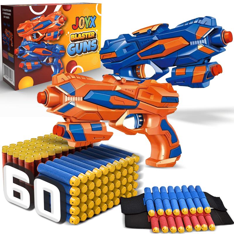 Blasters & Toy Guns 2 Pack with 60 Darts for Kids - Perfect Christmas or Birthday Gift outdoor sport nerf  rebelle year old