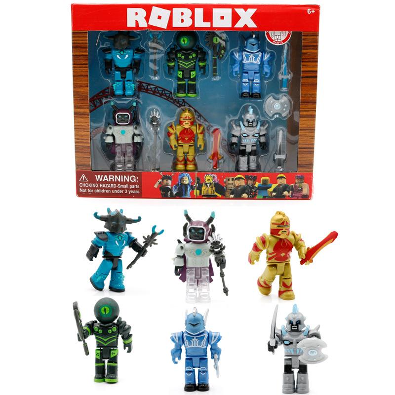 Christmas gift for children Action Collection - Champions of Roblox 15th Anniversary Gold Six Figure Pack [Includes Exclusive Virtual Item for All Kinds of Festivals and Game Toys