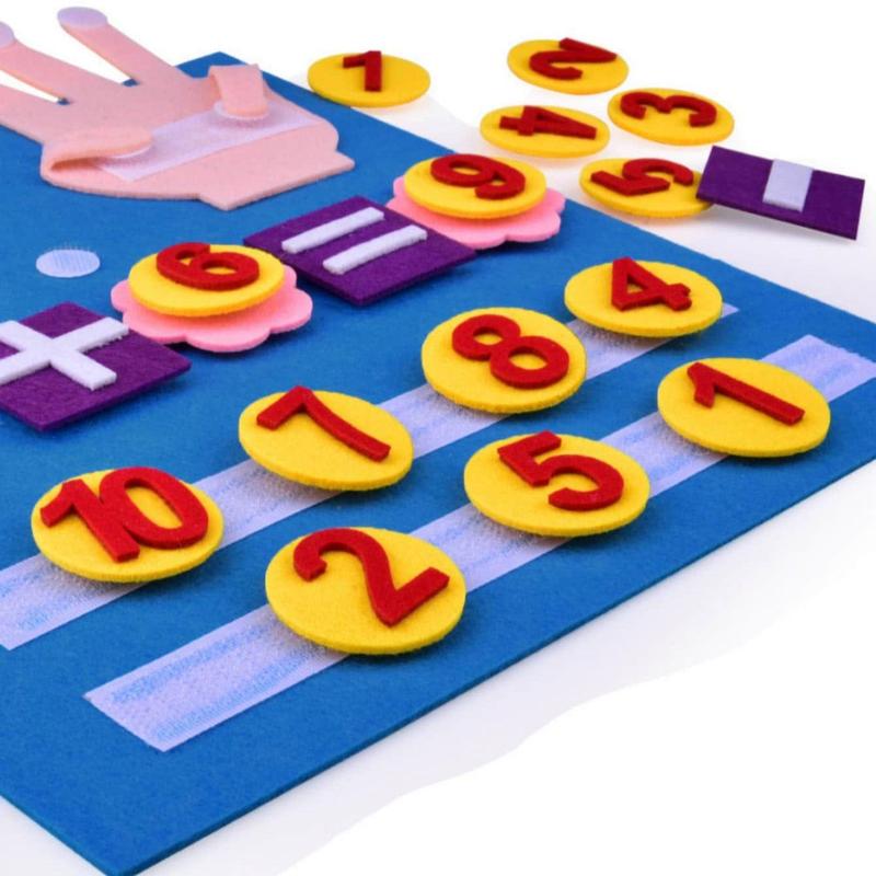 Felt Number Board, Creative Number Counting Learning Board, DIY Sensory Toy, Christmas Gift