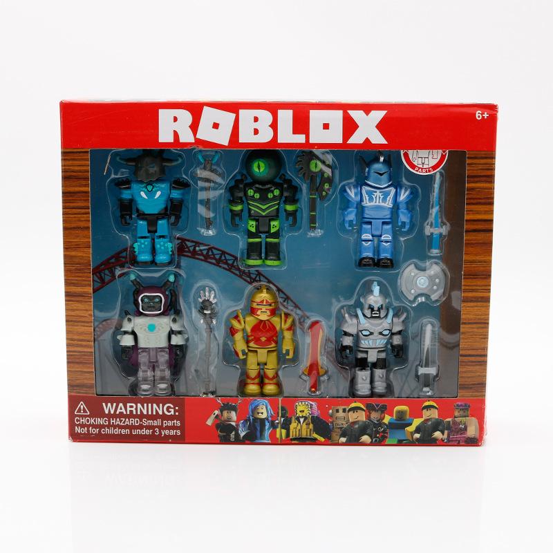 Christmas gift for children Action Collection - Champions of Roblox 15th Anniversary Gold Six Figure Pack [Includes Exclusive Virtual Item for All Kinds of Festivals and Game Toys