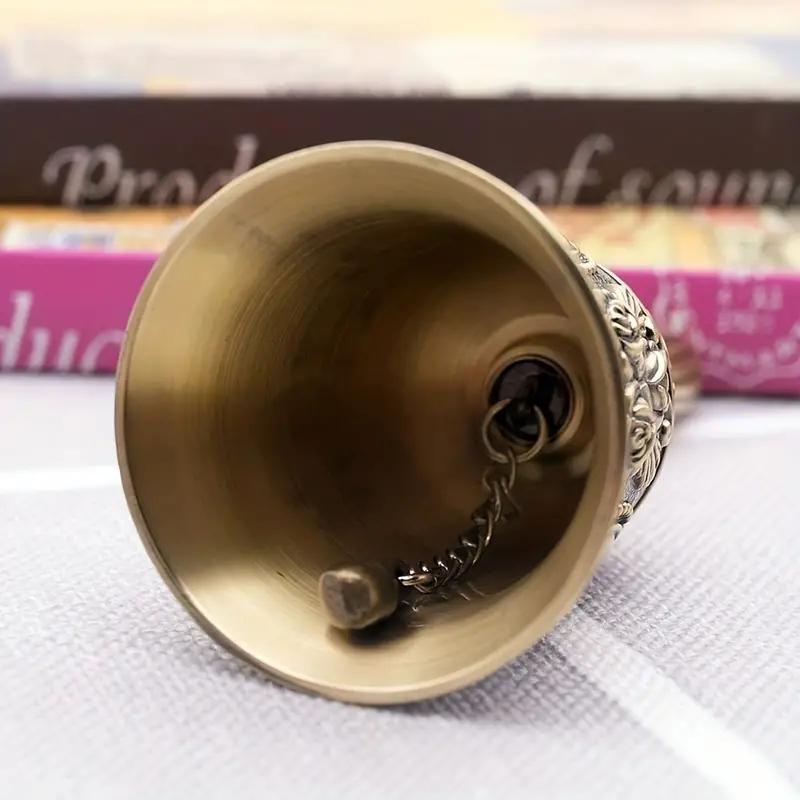 Brass Hand Bell, Traditional Call Bell For Wedding Party, Hand-played Musical Instrument For Kids and Adults