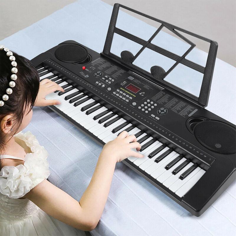 61 Keys Piano Keyboard, Electronic Digital Piano with Built-In Speaker, Portable Keyboard Gift Teaching for Beginners, electric piano for kids, Birthday Gift for Children