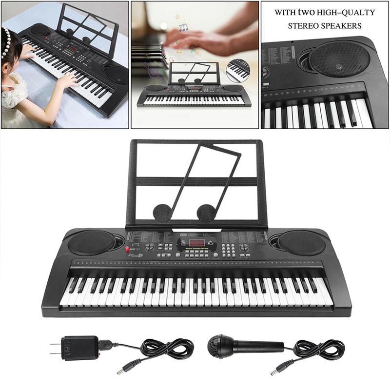 Kids Piano Keyboard 61 Keys - Portable Digital Music Keyboard for Beginners Player