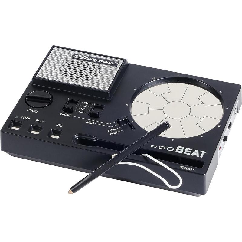 Beat - Compact Stylus Drum Machine | 4 Drum Kits & 4 Bass Sounds | Rhythm Machine Beat Maker | Drum Loop Machine