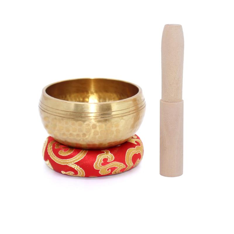 Singing Bowl & Mallet Set, 1 Set Buddhist Music Bowl Base, Singing Bowl Cushion for Meditation, Yoga, Music Lover Gift and Stress Relief