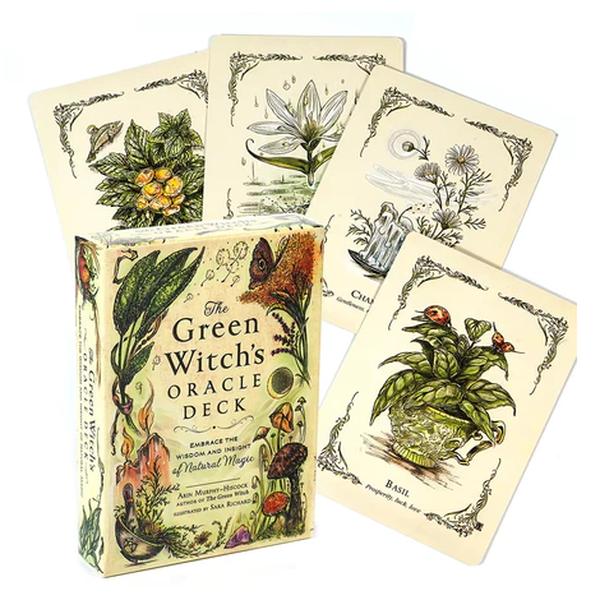 The Green Witch's Oracle Deck Embrace the Wisdom and Insight of Natural Magic Green Witch Witchcraft Series Tarot Cards