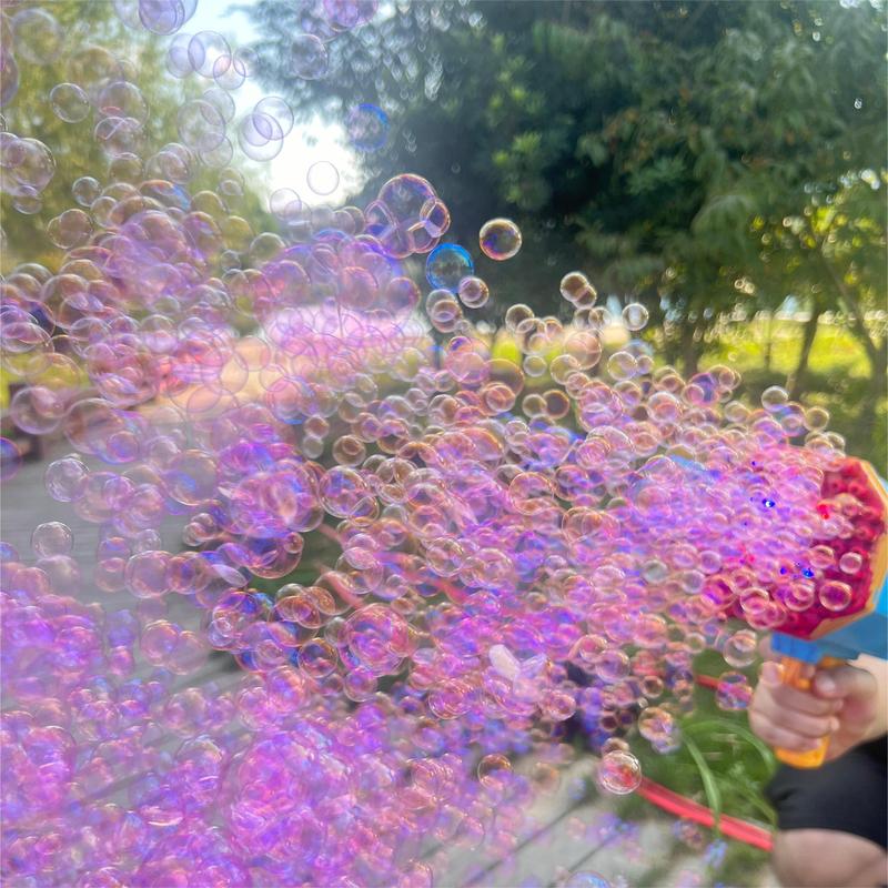 Bubble Machine Gun 69 Holes with Colorful Lights,Bubble Machine for Kids and Adults, Suitable for Parties, Gatherings, Camping, Weddings，A gift for Birthday,Christmas