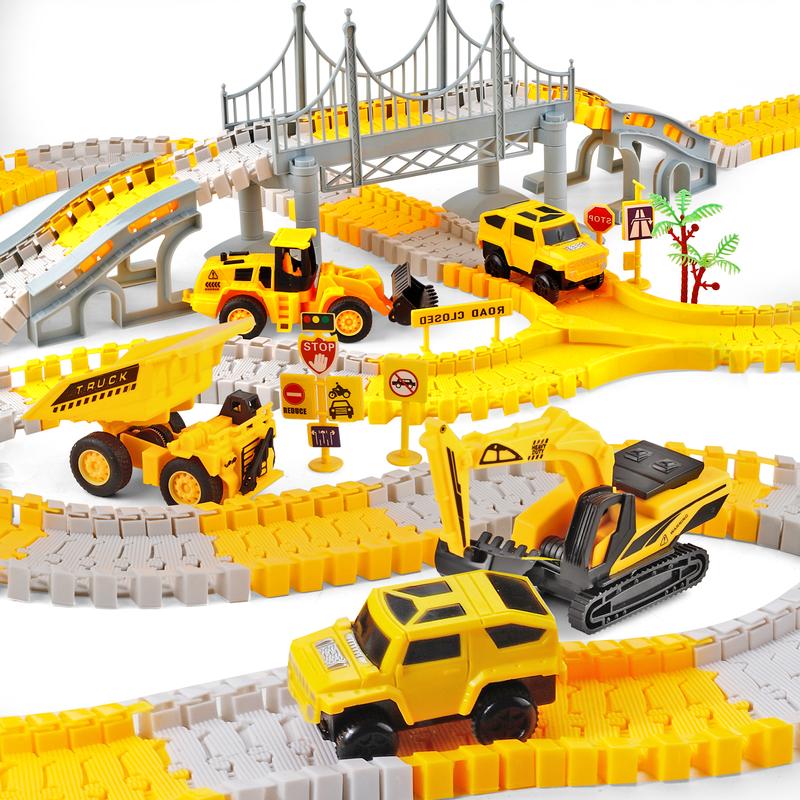 Toddler Boy Toys 276 PCS Race Tracks Toys Gifts for 3 4 5 Year Old Boys Kids