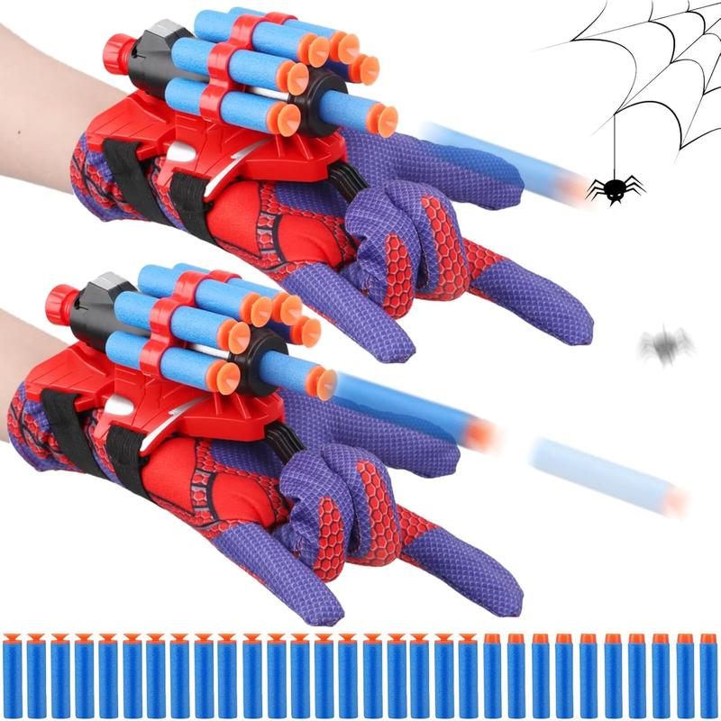 Web Shooters Toy for Kids 2 Pack, Toy for 3 4 5 6 7 8 Year Old Boy, Web Slinger Boy Toys with Spider Glove Launcher, Toys for Boys 4-6, Birthday Gifts for Boys 6-8