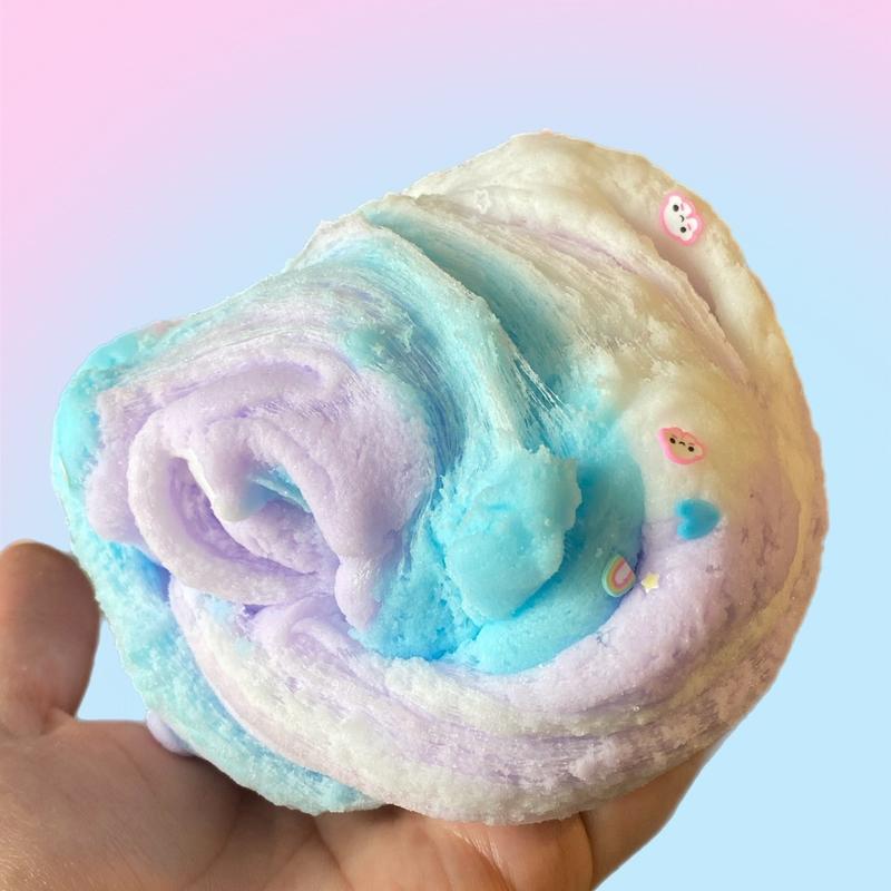 Kawaii clouds slime, cloud dough slime