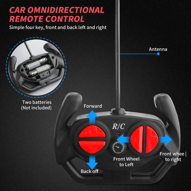 3 Colors Remote Control Car for Kids 3-6 Years Old - 1 18 Scale Electric Sport Racing RC Crawler Toy Vehicle, Rechargeable and Durable, Perfect Christmas Gift for Boys Girls