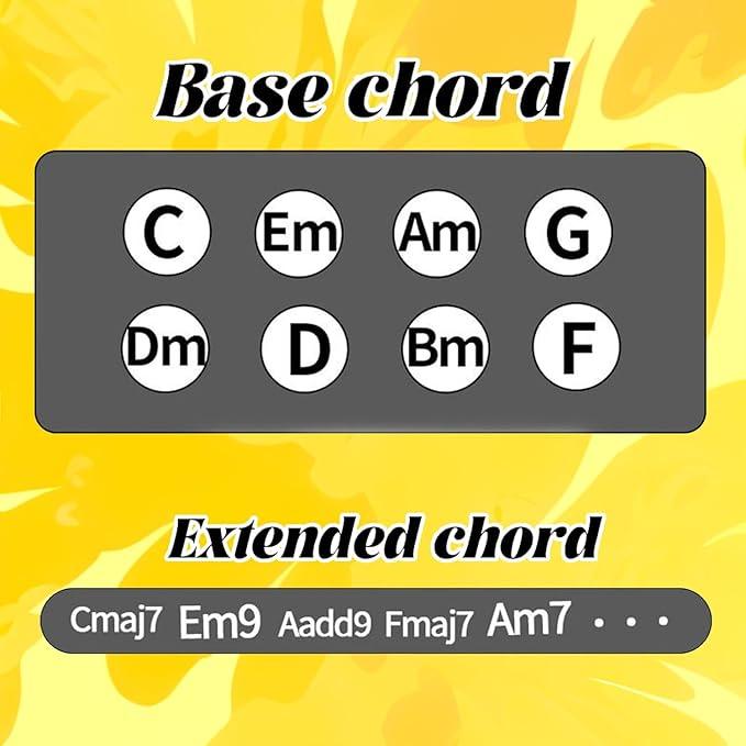 Guitar Chord Presser, Guitar Virtuoso Chord Presser, Guitar Chord Trainer Guitar Learning Tools, Guitar Assistant Practical Teaching Tool for Beginners Guitar Learning Tool Accessories Guitar Chord