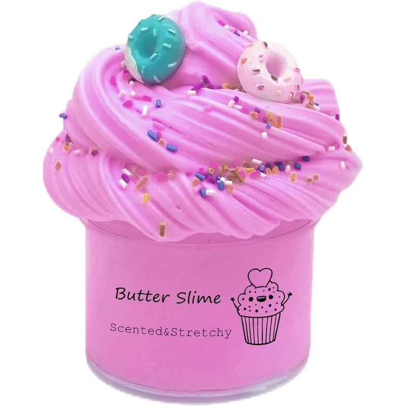 Upgraded Butter Slime, Scented Stretchy Lemon Slime, Super Soft and Non-Sticky, DIY Sludge Toy for Girls and Boys (200ml)