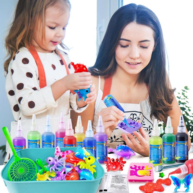 12 Colors Water DIY Gel Fairy Making Kit, Water Auqa Makes Spirites Elf, DIY Gel Toys, Handmade Soft Figures