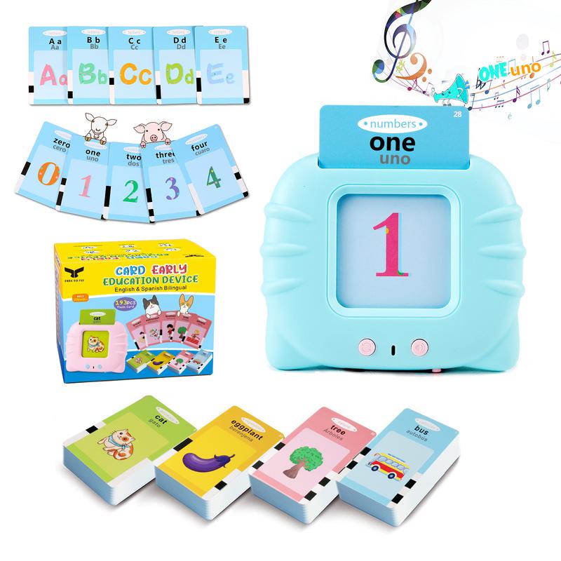 Bilingual English & Spanish Talking Flash Cards FREE TO FLY Toys Gifts: 385 Sight Words Montessori Toys Educational Learning Tools Spanish Learning