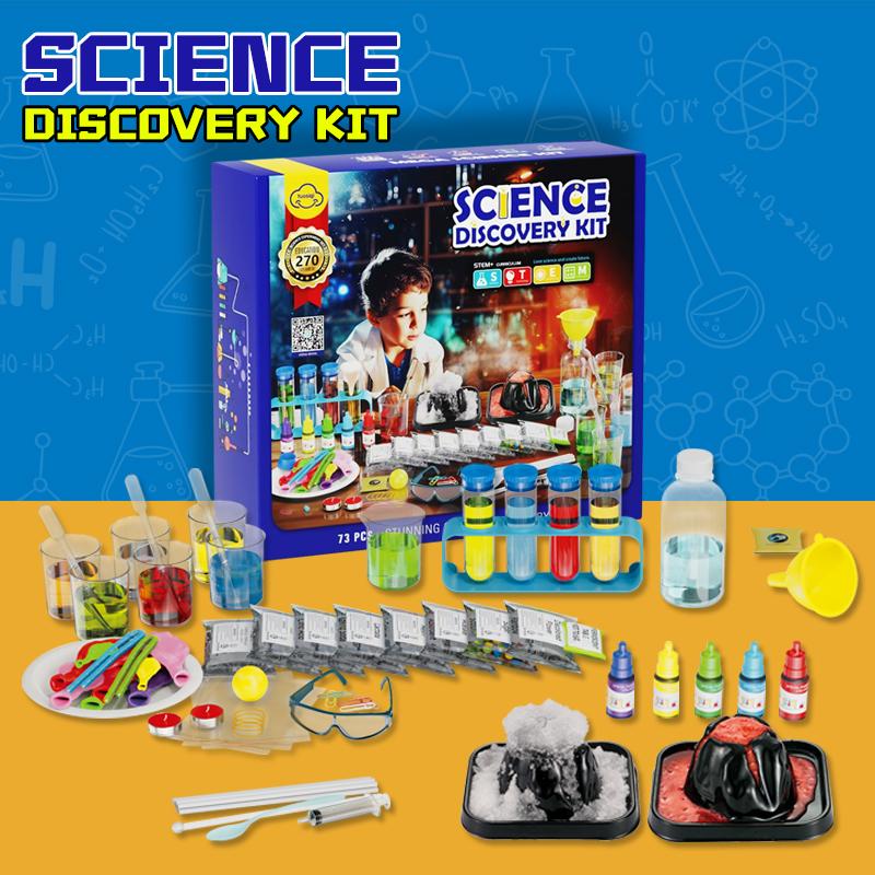 73 PCS Stunning Science Chemistry Set,STEM Experimental Materials for kids learning science discovery gift