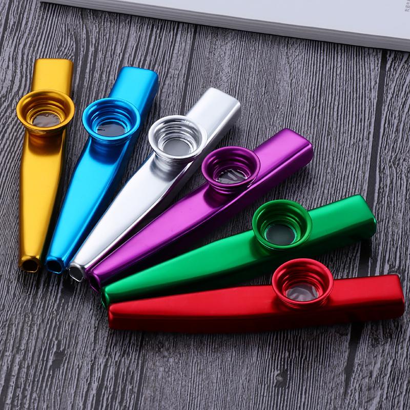 6pcs Aluminum Alloy Kazoo Musical Instrument for Child Adult Beginner