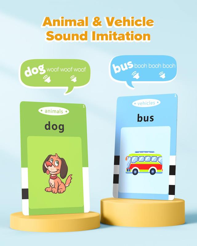 Language Learning Toys, Pocket Speech Toys, Montessori Toys with 224 Words, Children's Sensory Learning Educational Toys