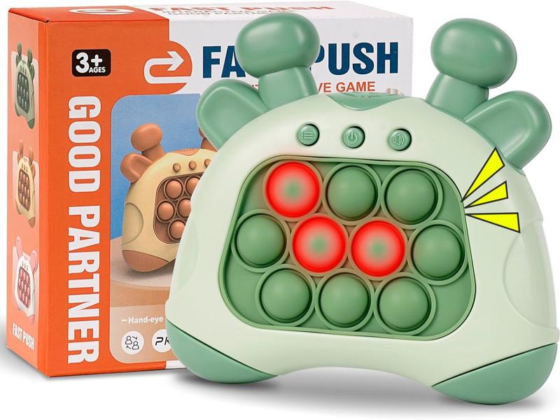 Fawn, Bunny Shape Pop-Up Game, Speed Push Bubble Play Station, Fidget Toys with Music, Stress Relief Toys